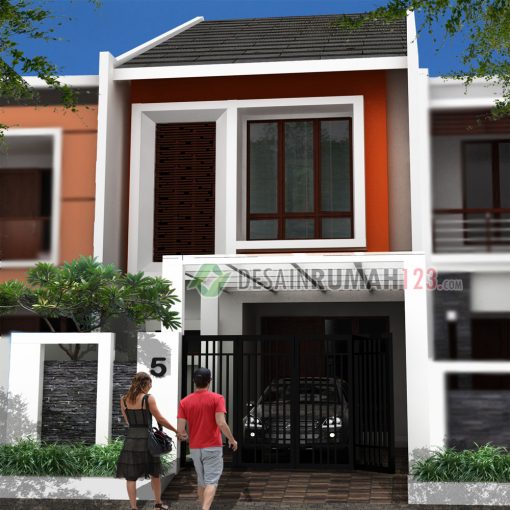 Desain Rumah 2 Lantai di Lahan 5 x 20 M2 | DR – 505