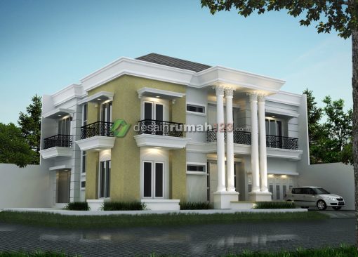 Desain Rumah Klasik 2 Lantai di Lahan 15 x 19 M2 | DR – 1503