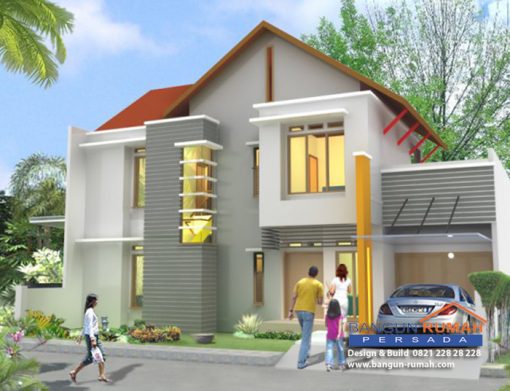 Desain Rumah Minimalis 2 Lantai 15 x 13 M2 | DR – 1501