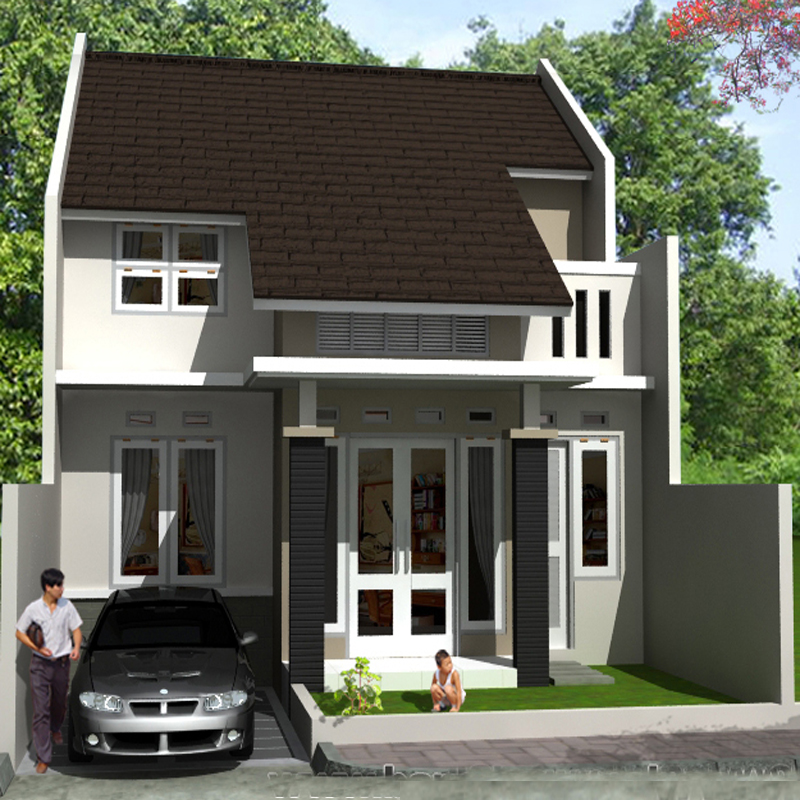 Desain Rumah 2 Lantai di Lahan 8 x 13 M2 - Desain Rumah Jakarta