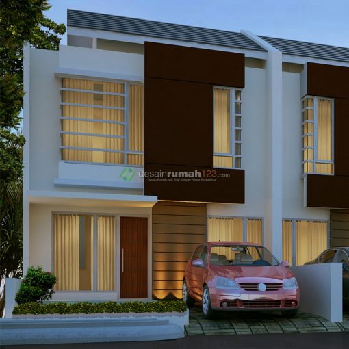 Desain Rumah Minimalis 2 Lantai di Lahan 7 x 15 M2 | DR – 708