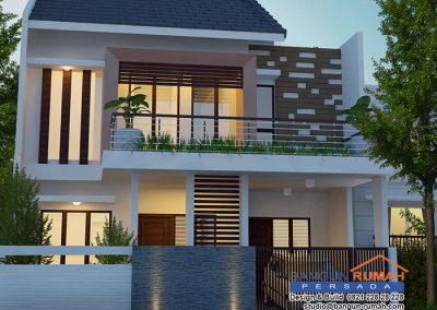 Desain Rumah 2 Lantai 9 x 15 M2 | Desain Rumah Bapak Fauzan di Cakung Jakarta