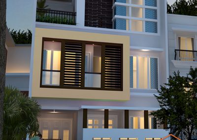 Desain Rumah Bapak Anton Gunawan 3 Lantai 6 x 12 M2 di Sunter Jakarta
