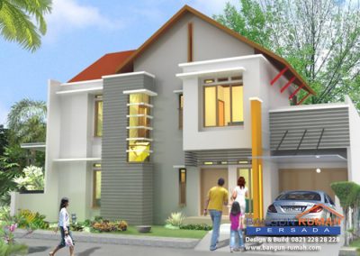 Desain Rumah 2 Lantai 15 x 20 M2 | Desain Rumah Bapak Azka Subhan di Cempakabaru Jakarta Pusat