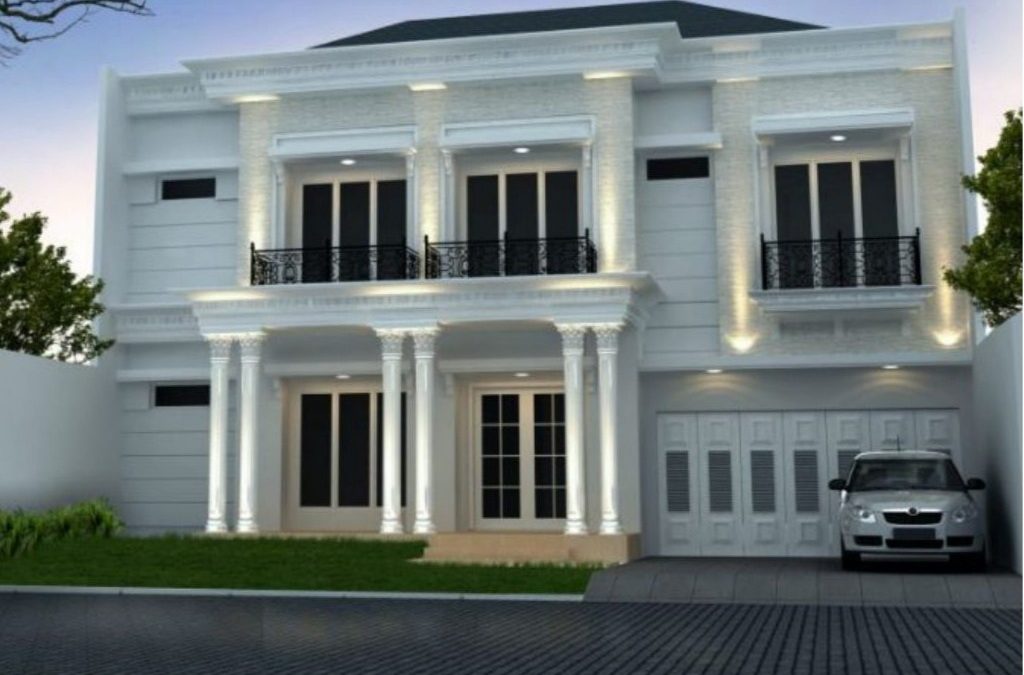 Desain Rumah Klasik 2 Lantai Di Lahan 15 X 20 m2