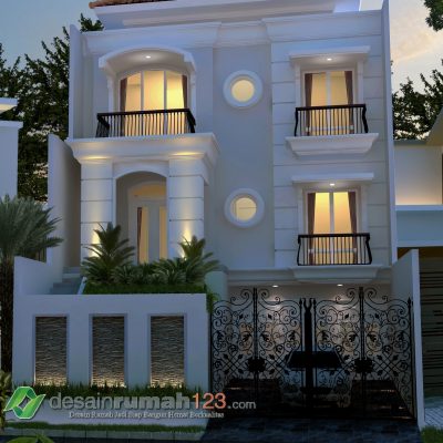 Desain Rumah 3 Lantai di Lahan 10 x 21 M2 | DR – 1023