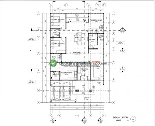 Desain Rumah 1,5 Lantai di Lahan 12 x 20 M2 | DR – 125