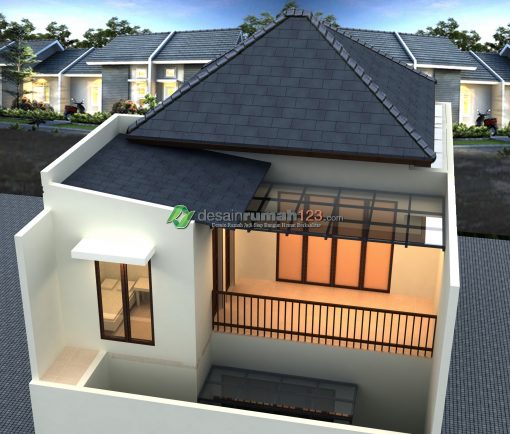 Desain Rumah 2 Lantai di Lahan 8 x 15 M2 | DR – 855