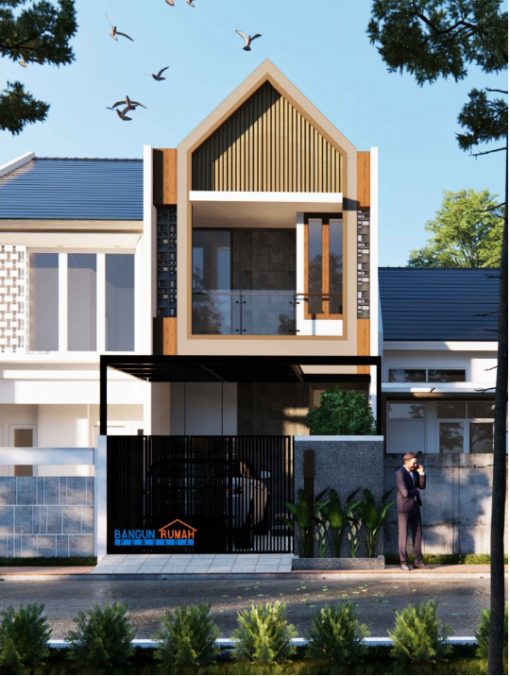 Desain Rumah 2 Lantai di Lahan 5 x 21 M2 | DR – 521